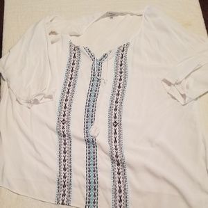 Avenue embroidered blouse